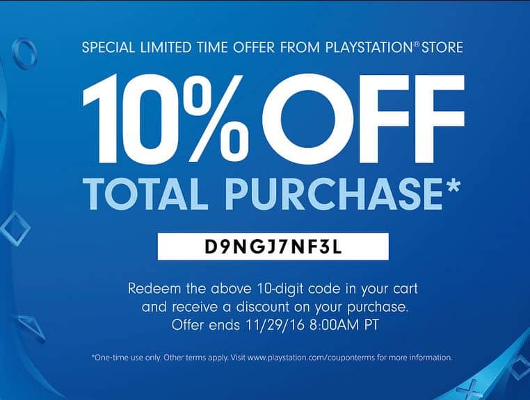 10 extra korting playstation store us