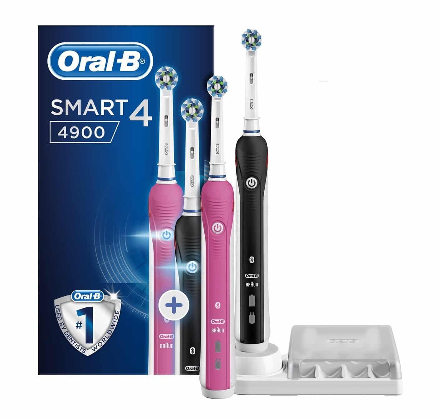 Roei uit Geruïneerd buurman Oral-B SMART 4 4900 Elektrische Tandenborstel - Duo Giftpack Kopen Bij  DealsTracker.nl