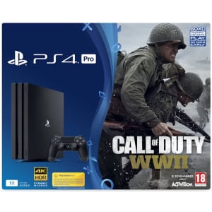 product playstation 4 ps4 pro 1tb console zwart call of duty wwii