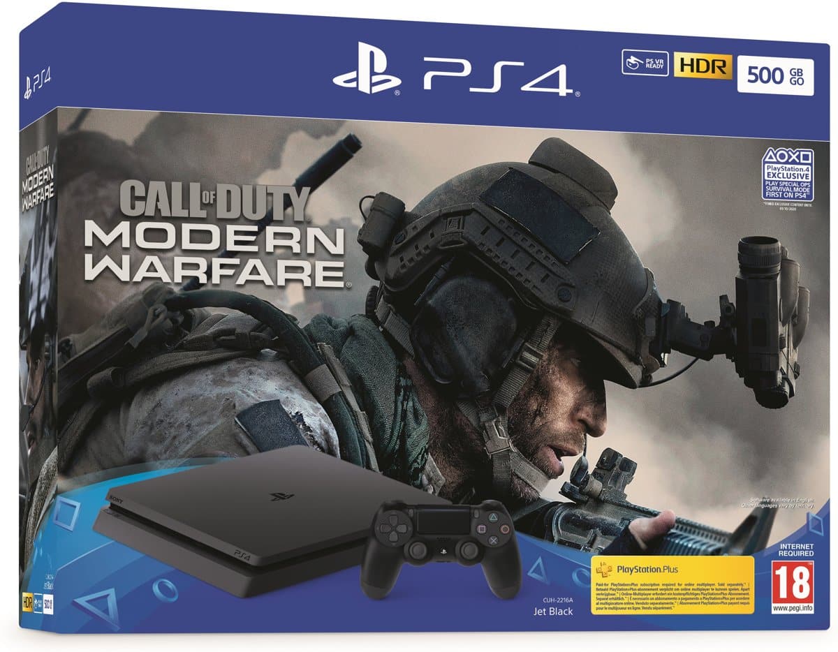 Aan boord middag Eindeloos Sony Playstation 4 Slim (PS4) 500 MB Console Bundel Met Call Of Duty:  Modern Warfare Kopen Bij DealsTracker