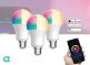 FlinQ Slimme Lichtbron E27 Smart Wifi Lamp 3-pack