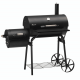 LANDMANN GRILLCHEF Grill & Smoker Tennessee 200 Houtskoolbarbecue met Thermometer – Zwart