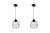 Lifa-Living Industriële hanglampen Set Lund – 2 stuks – Zwart