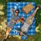 LifeGoods 29-Delige Rieten Mand Picknickmand Set voor 4 Personen Volledig Servies met Waterdicht Gewatteerd Picknickkleed