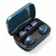 OOQE PRO X9 Wireless TWS Earbuds Draadloze Bluetooth Oordopjes – Blauw / Turquoise