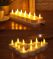 Oplaadbare Kaarsenset van 12 Waxinelichtjes + Lantaarn Kokers met Optioneel Afstandbediening