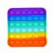 Pop It Fidget Toy Vierkant met 36 Pops – Regenboog (Rainbow)