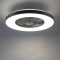 QAZQA Climo Design Plafondventilator met LED lamp met Dimmer Zilver